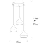 Casa si Gradina - Corpuri si surse de iluminat - Lustre si pendule - Lustra, Opviq, metal, negru cupru, diametru 37 cm, inaltime 111 cm - Infinity.ro