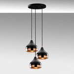 Casa si Gradina - Corpuri si surse de iluminat - Lustre si pendule - Lustra, Opviq, metal, negru cupru, diametru 37 cm, inaltime 111 cm - Infinity.ro