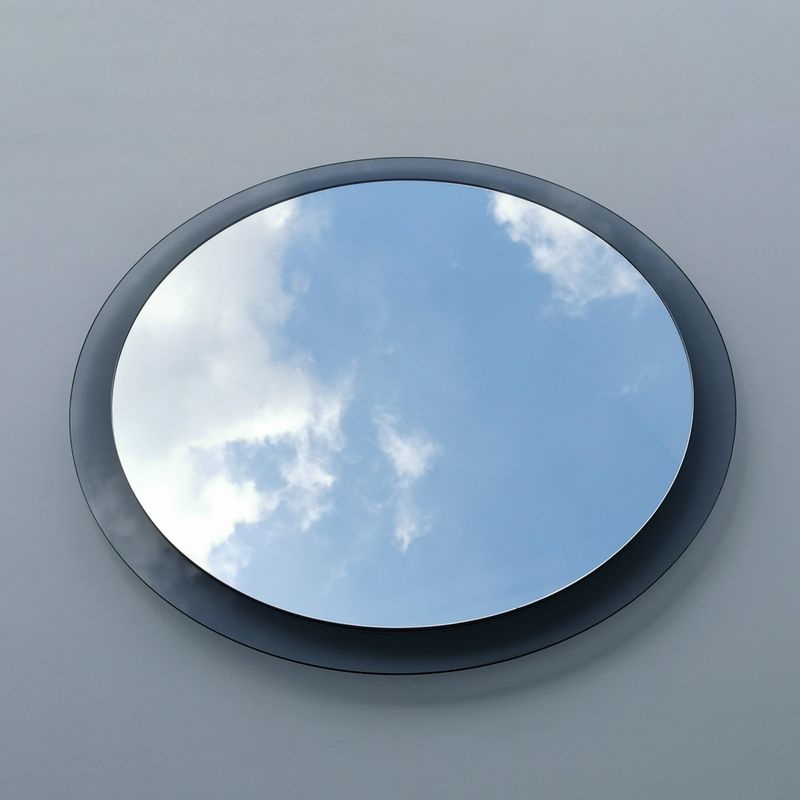 Casa si Gradina - Decoratiuni - Oglinzi - Oglinda, Hanah Home, sticla calita, fume, 65x65 cm - Infinity.ro