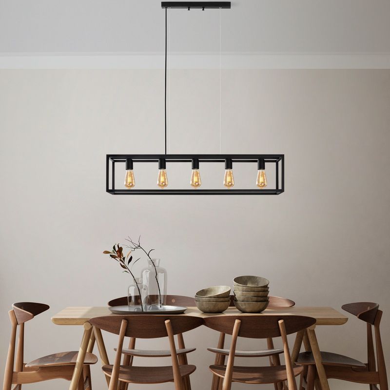 Casa si Gradina - Corpuri si surse de iluminat - Lustre si pendule - Candelabru, Opviq, metal, negru, 100x20x20 cm, inaltime reglabila - Infinity.ro