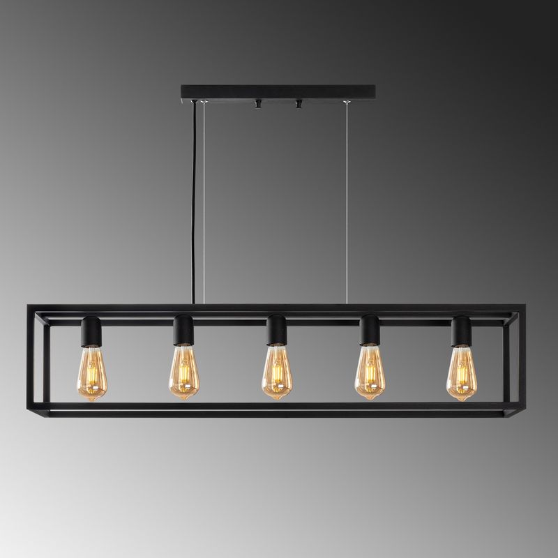Casa si Gradina - Corpuri si surse de iluminat - Lustre si pendule - Candelabru, Opviq, metal, negru, 100x20x20 cm, inaltime reglabila - Infinity.ro