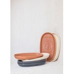 Casa si Gradina - Bucatarie si vesela - Vesela si tacamuri - Platouri de bucatarie - Set platouri, Hermia, ceramica, crem, 14x26x4 cm, 2 bucati - Infinity.ro