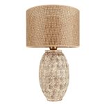 Casa si Gradina - Corpuri si surse de iluminat - Veioze si lampi - Veioze - Veioza, Opviq, ceramica, maro crem stejar, 30x20x50 cm - Infinity.ro