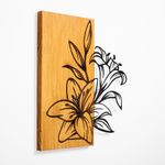 Casa si Gradina - Decoratiuni - Decoratiuni perete - Accesoriu decorativ de perete, Wallxpert, lemn si metal, nuc si negru, 58x52 cm - Infinity.ro