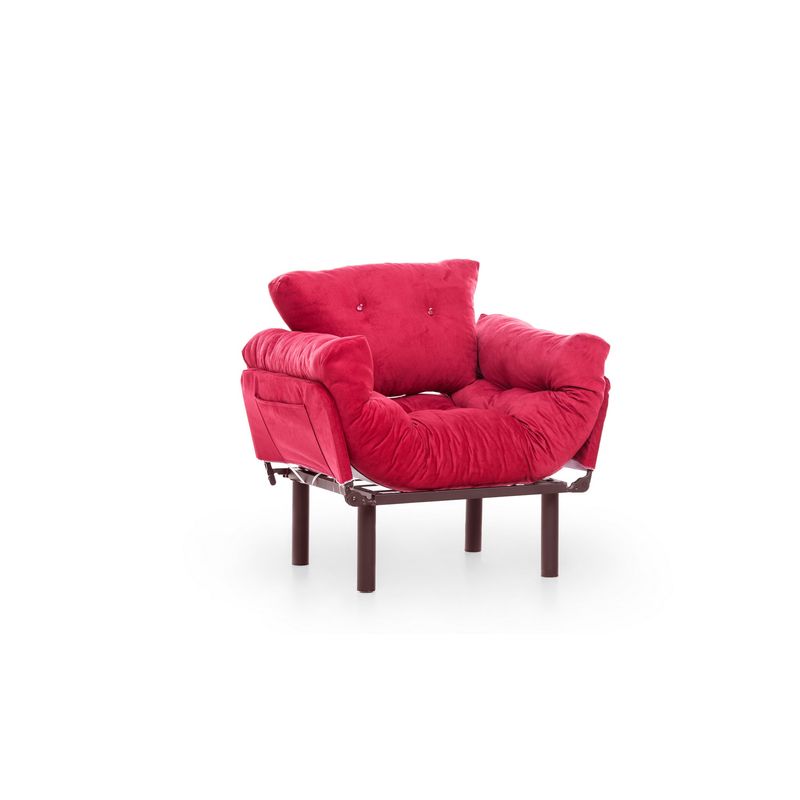 Casa si Gradina - Mobilier - Scaune si fotolii - Fotolii - Fotoliu, Atelier Del Sofa, metal, poliester, maro, 95x85x70 cm - Infinity.ro