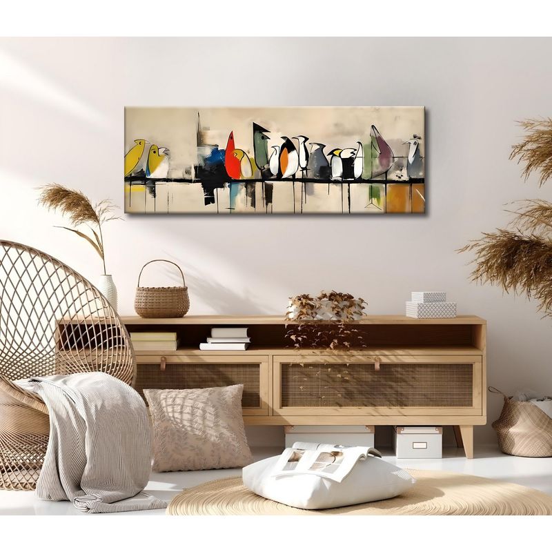 Casa si Gradina - Decoratiuni - Tablouri - Tablou canvas decorativ, Wallxpert, multicolor, 30x80 cm, 50% bumbac, 50% poliester, imprimare digitala - Infinity.ro