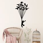 Casa si Gradina - Decoratiuni - Decoratiuni perete - Accesoriu decorativ de perete, Wallxpert, metal, negru, 45x85 cm - Infinity.ro