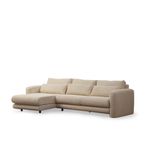 Casa si Gradina - Mobilier - Canapele si coltare - Coltare - Coltar, Hanah Home, lemn de fag si pal, bej, 290x165x97 cm - Infinity.ro