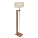 Casa si Gradina - Corpuri si surse de iluminat - Veioze si lampi - Lampadare - Lampadar, Opviq, mdf si pvc, bej si lemn, 150 cm - Infinity.ro