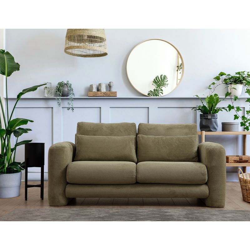 Casa si Gradina - Mobilier - Canapele si coltare - Canapele - Canapea 2 locuri, Atelier Del Sofa, lemn de fag si pal, verde, 180x97x73 cm - Infinity.ro