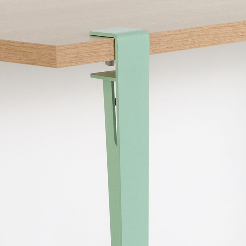 Casa si Gradina - Mobilier - Mese si birouri - Birouri - Birou de studiu, Hanah Home, pal melaminat, lemn si verde menta, 120x60x75 cm - Infinity.ro