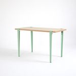 Casa si Gradina - Mobilier - Mese si birouri - Birouri - Birou de studiu, Hanah Home, pal melaminat, lemn si verde menta, 120x60x75 cm - Infinity.ro
