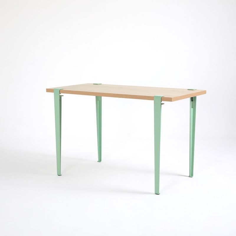 Casa si Gradina - Mobilier - Mese si birouri - Birouri - Birou de studiu, Hanah Home, pal melaminat, lemn si verde menta, 120x60x75 cm - Infinity.ro