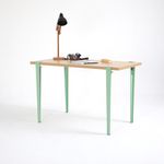 Casa si Gradina - Mobilier - Mese si birouri - Birouri - Birou de studiu, Hanah Home, pal melaminat, lemn si verde menta, 120x60x75 cm - Infinity.ro