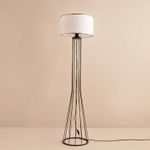 Casa si Gradina - Corpuri si surse de iluminat - Veioze si lampi - Lampadare - Lampadar, Opviq, metal, alb negru, 144 cm, 780SGN3545 - Infinity.ro