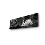 Casa si Gradina - Decoratiuni - Ceasuri - Ceas de perete decorativ, Wallxpert, panza suede, multicolor, 30x90 cm, 248CTY1619 - Infinity.ro