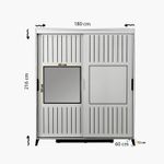 Casa si Gradina - Mobilier - Dulapuri si sifoniere - Sifoniere - Sifonier, Hanah Home, pal melaminat, stejar, 180x60x216 cm - Infinity.ro