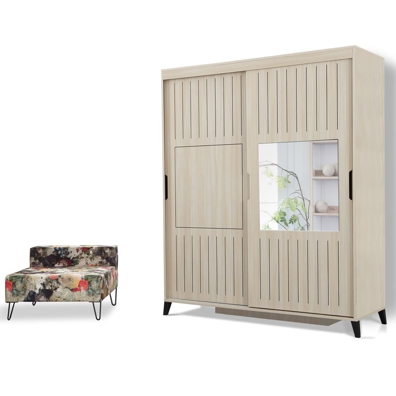 Casa si Gradina - Mobilier - Dulapuri si sifoniere - Sifoniere - Sifonier, Hanah Home, pal melaminat, stejar, 180x60x216 cm - Infinity.ro