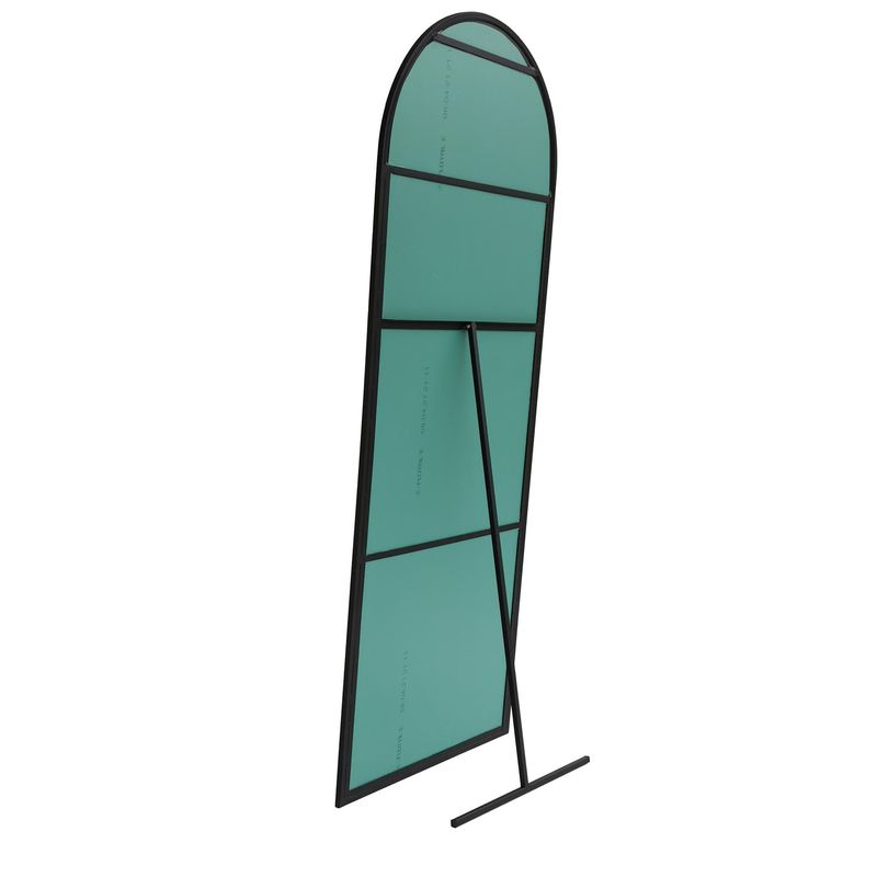 Casa si Gradina - Decoratiuni - Oglinzi - Oglinda de podea, Hanah Home, metal, negru mat, 65x180 cm - Infinity.ro