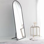Casa si Gradina - Decoratiuni - Oglinzi - Oglinda de podea, Hanah Home, metal, negru mat, 65x180 cm - Infinity.ro