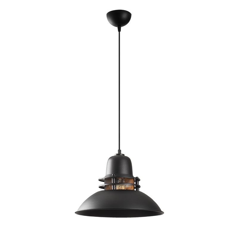 Casa si Gradina - Corpuri si surse de iluminat - Lustre si pendule - Lustra, Opviq, metal, negru auriu, diametru 34 cm, inaltime 123 cm - Infinity.ro