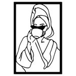 Casa si Gradina - Decoratiuni - Decoratiuni perete - Accesoriu decorativ de perete, Wallxpert, metal, negru, 33x50 cm, 279ENZ1884 - Infinity.ro