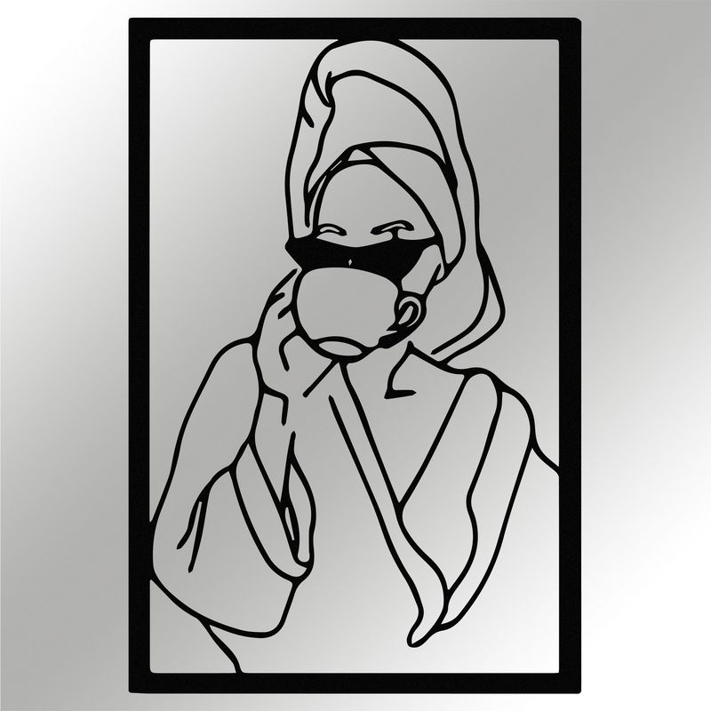 Casa si Gradina - Decoratiuni - Decoratiuni perete - Accesoriu decorativ de perete, Wallxpert, metal, negru, 33x50 cm, 279ENZ1884 - Infinity.ro