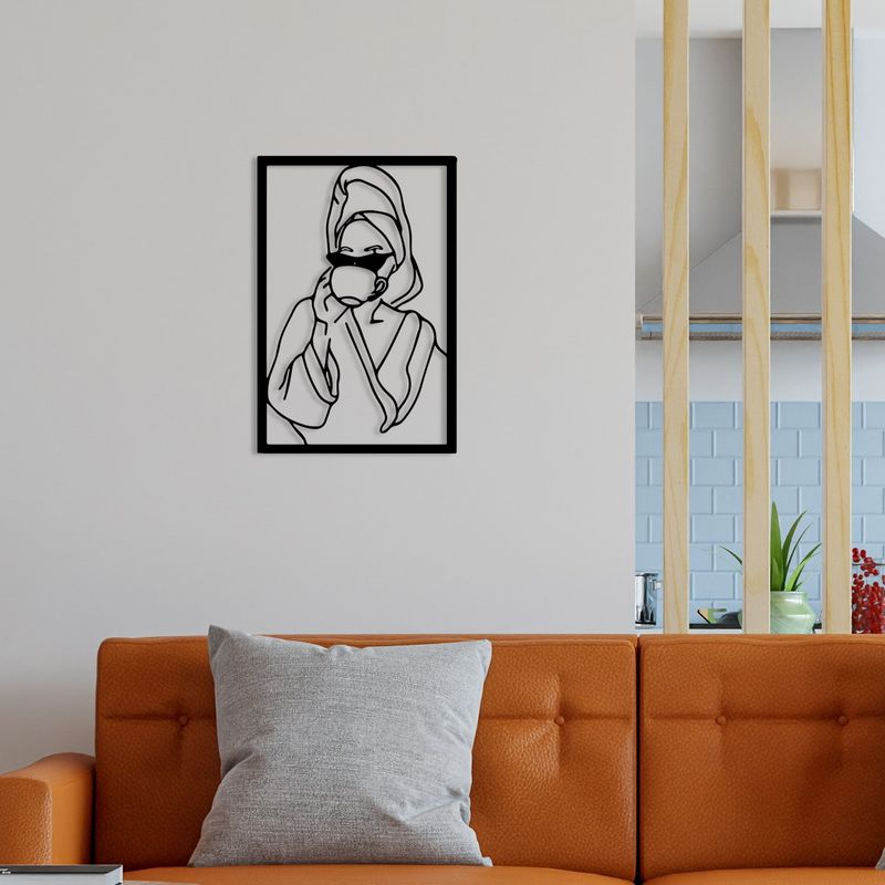 Casa si Gradina - Decoratiuni - Decoratiuni perete - Accesoriu decorativ de perete, Wallxpert, metal, negru, 33x50 cm, 279ENZ1884 - Infinity.ro