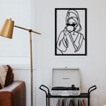 Casa si Gradina - Decoratiuni - Decoratiuni perete - Accesoriu decorativ de perete, Wallxpert, metal, negru, 33x50 cm, 279ENZ1884 - Infinity.ro