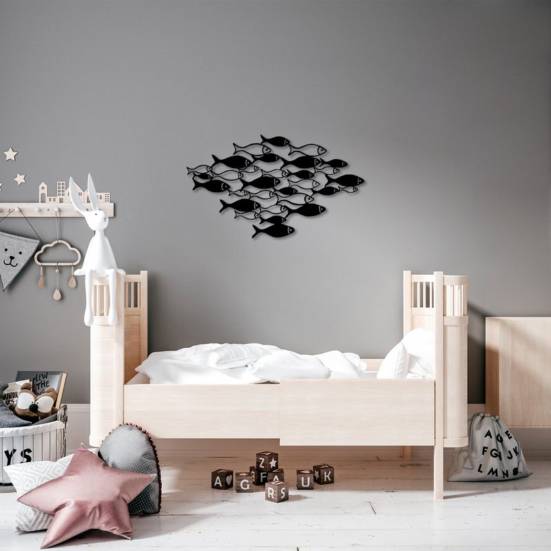 Casa si Gradina - Decoratiuni - Decoratiuni perete - Accesoriu decorativ de perete, Wallxpert, metal, negru, 70x41 cm, 899SKL2342 - Infinity.ro