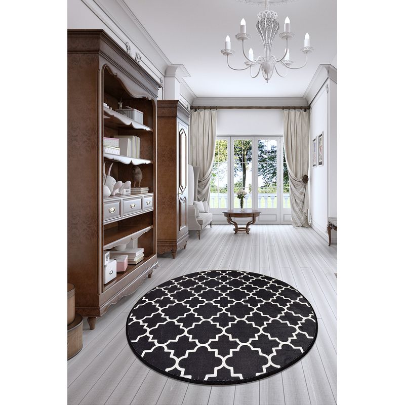 Casa si Gradina - Textile si covoare - Covoare - Covoare casa - Covor, Conceptum Hypnose, multicolor, 140 cm, 100% poliester, antiderapant, 882CHL1088 - Infinity.ro