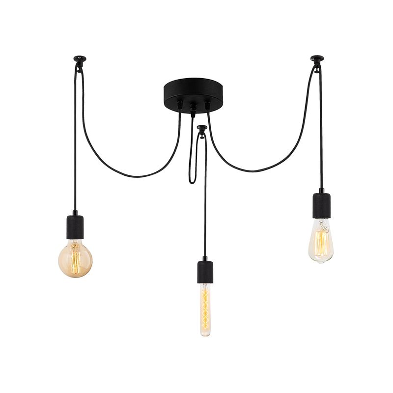 Casa si Gradina - Corpuri si surse de iluminat - Lustre si pendule - Candelabru, Opviq, metal, negru, 96x6x102 cm, inaltime reglabila - Infinity.ro