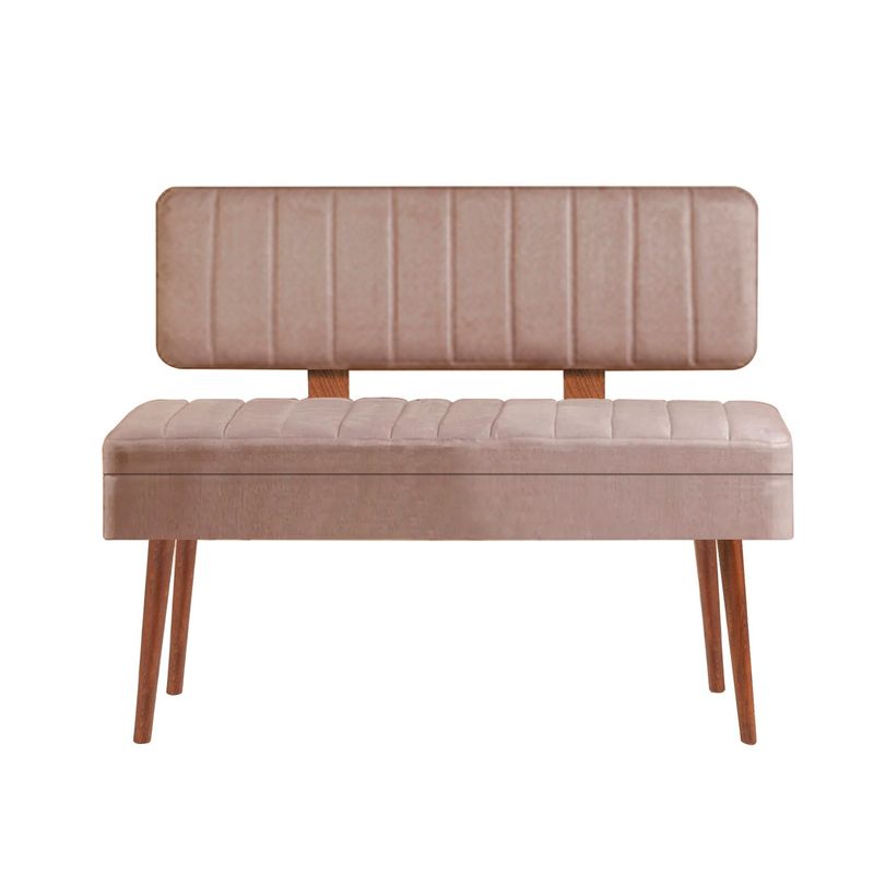 Casa si Gradina - Mobilier - Organizare si depozitare - Bancute - Banca cu spatiu de depozitare, Hanah Home, panou de particule melaminat, nuc si piatra, 110x85x36 cm - Infinity.ro