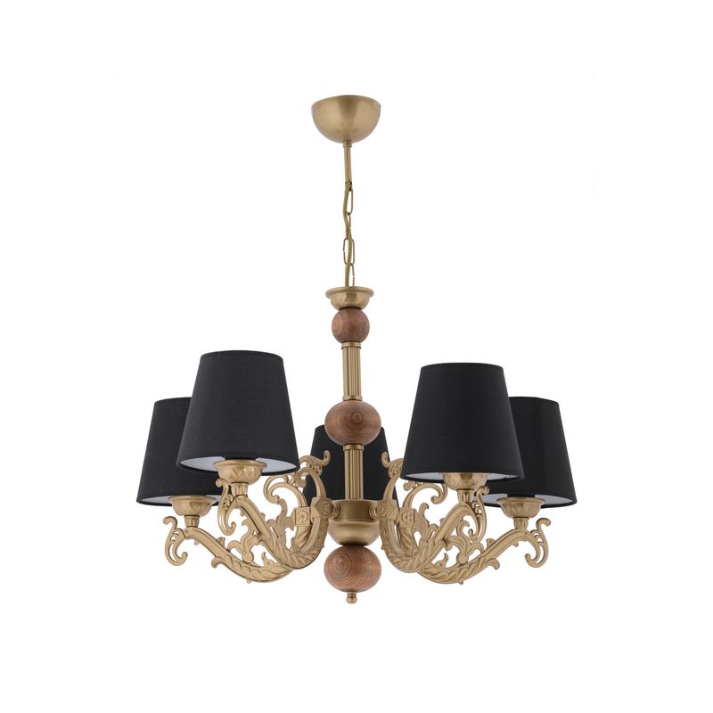 Casa si Gradina - Corpuri si surse de iluminat - Lustre si pendule - Candelabru, Opviq, metal, negru auriu maro, 65x55 cm - Infinity.ro