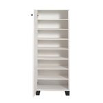 Casa si Gradina - Mobilier - Dulapuri si sifoniere - Dulapuri pantofi - Dulap pantofi, Hanah Home, pal melaminat, alb negru, 50x38x127 cm, 869VEL6504 - Infinity.ro