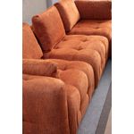 Casa si Gradina - Mobilier - Canapele si coltare - Canapele - Canapea 3 locuri, Atelier Del Sofa, lemn fag si pal, portocaliu, 290x100x65 cm - Infinity.ro