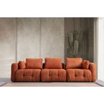 Casa si Gradina - Mobilier - Canapele si coltare - Canapele - Canapea 3 locuri, Atelier Del Sofa, lemn fag si pal, portocaliu, 290x100x65 cm - Infinity.ro