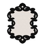 Casa si Gradina - Textile si covoare - Covoare - Covorase intrare - Covoras de intrare, Conceptum Hypnose, alb-negru, 80x150 cm, 100% poliester, antiderapant, 905ANR1390 - Infinity.ro