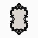 Casa si Gradina - Textile si covoare - Covoare - Covorase intrare - Covoras de intrare, Conceptum Hypnose, alb-negru, 80x150 cm, 100% poliester, antiderapant, 905ANR1390 - Infinity.ro