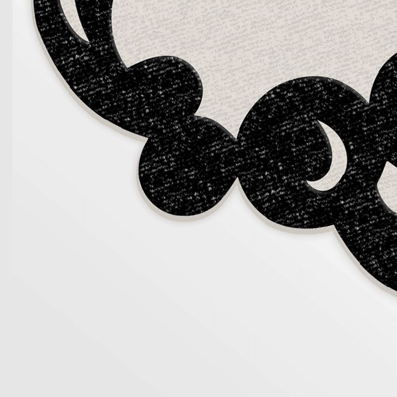 Casa si Gradina - Textile si covoare - Covoare - Covorase intrare - Covoras de intrare, Conceptum Hypnose, alb-negru, 80x150 cm, 100% poliester, antiderapant, 905ANR1390 - Infinity.ro