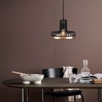 Casa si Gradina - Corpuri si surse de iluminat - Lustre si pendule - Lustra, Opviq, metal, negru si cupru, diametru 20 cm, inaltime reglabila - Infinity.ro