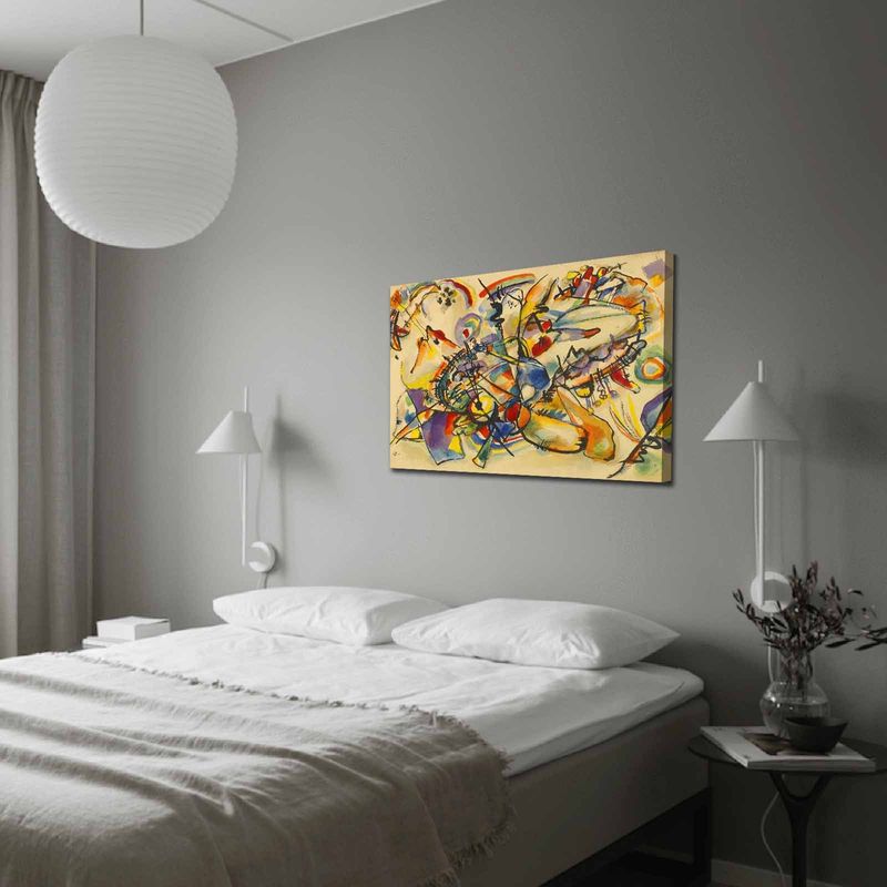 Casa si Gradina - Decoratiuni - Tablouri - Tablou canvas decorativ, Wallxpert, piele de caprioara, multicolor, 70x100 cm, artist Kandinsky - Infinity.ro