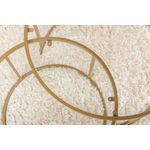 Casa si Gradina - Mobilier - Mese si birouri - Masute de cafea - Set masute de cafea, Hanah Home, sticla securizata si metal, auriu, 80x80x43 cm si 60x60x39 cm - Infinity.ro