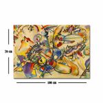 Casa si Gradina - Decoratiuni - Tablouri - Tablou canvas decorativ, Wallxpert, piele de caprioara, multicolor, 70x100 cm, artist Kandinsky - Infinity.ro