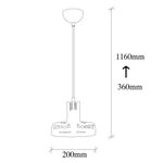 Casa si Gradina - Corpuri si surse de iluminat - Lustre si pendule - Lustra, Opviq, metal, negru si cupru, diametru 20 cm, inaltime reglabila - Infinity.ro