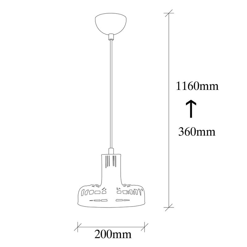 Casa si Gradina - Corpuri si surse de iluminat - Lustre si pendule - Lustra, Opviq, metal, negru si cupru, diametru 20 cm, inaltime reglabila - Infinity.ro
