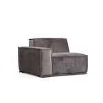 Casa si Gradina - Mobilier - Canapele si coltare - Coltare - Coltar, Hanah Home, lemn de fag si pal, gri, 300x300x100 cm - Infinity.ro