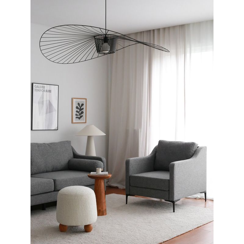 Casa si Gradina - Mobilier - Canapele si coltare - Canapele - Canapea 3 locuri, Atelier Del Sofa, in, gri, 196x93x82 cm - Infinity.ro