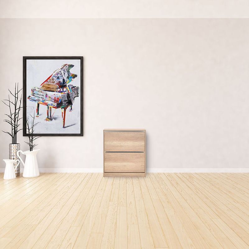 Casa si Gradina - Mobilier - Organizare si depozitare - Organizator incaltaminte - Dulap pentru pantofi, Hanah Home, pal melaminat, nuc deschis, 73x26x84 cm - Infinity.ro
