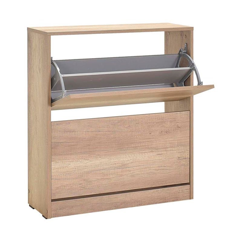 Casa si Gradina - Mobilier - Organizare si depozitare - Organizator incaltaminte - Dulap pentru pantofi, Hanah Home, pal melaminat, nuc deschis, 73x26x84 cm - Infinity.ro